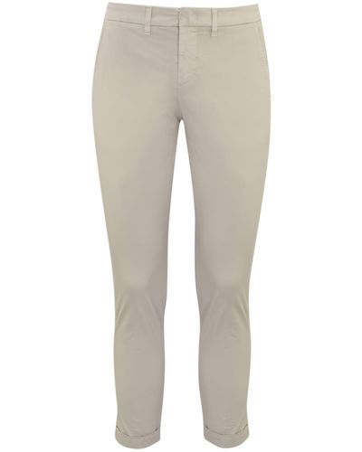Fay Capri Trousers With Turn-Up - Grey