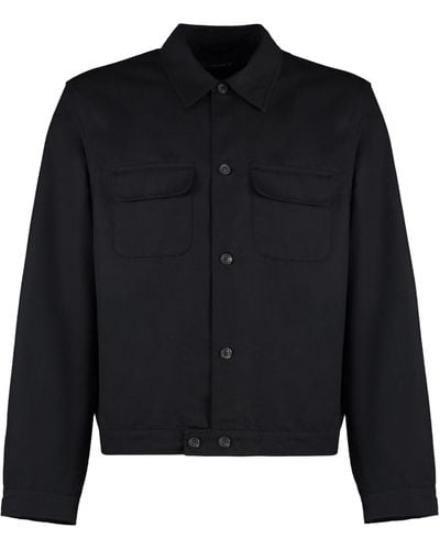 Our Legacy Cotton Blend Overshirt - Black