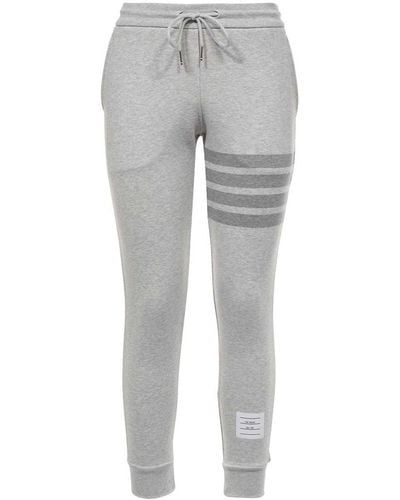 Thom Browne Cotton Sweatpants - Gray