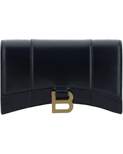 Balenciaga Hour Wallet Shoulder Bag - Blue