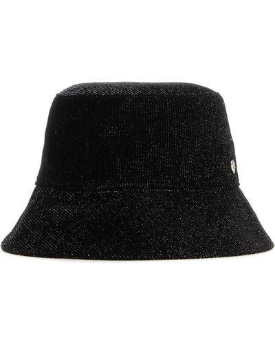 Helen Kaminski Velvet Florenze Bucket Hat - Black