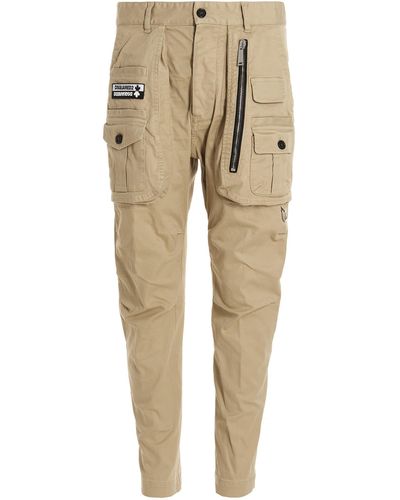 DSquared² Sexy Cargo Trousers - Natural