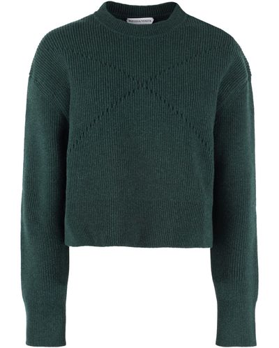 Bottega Veneta Ribbed Cashmere Sweater - Green