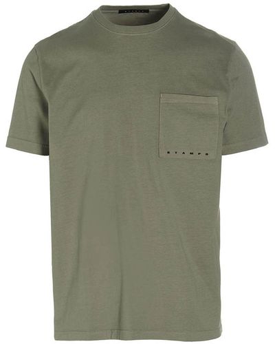 Stampd T-Shirt Strike Logo Perfect Pocket - Green