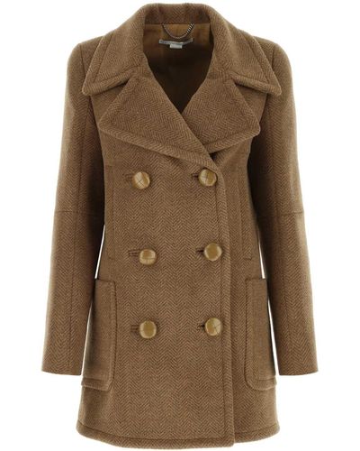 Stella McCartney Wool Coat - Brown