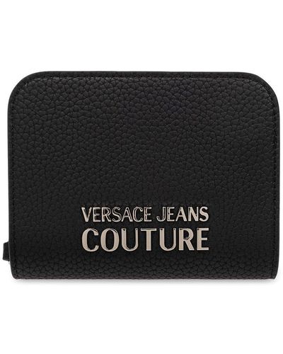 Versace Jeans Couture Wallet With Logo - Black
