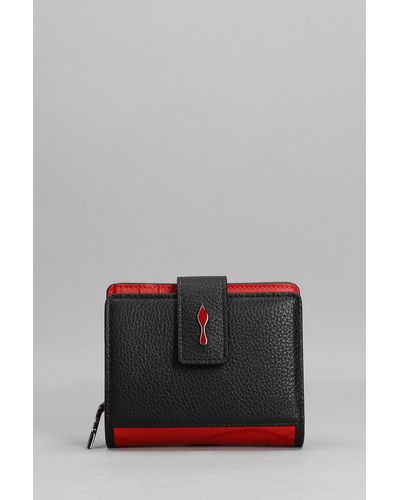 Christian Louboutin Wallet In Leather - Grey
