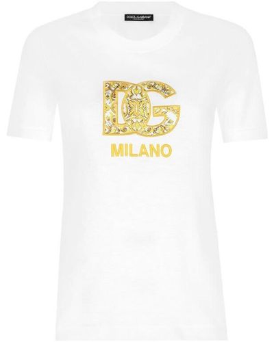Dolce & Gabbana T Shirt Logo - White