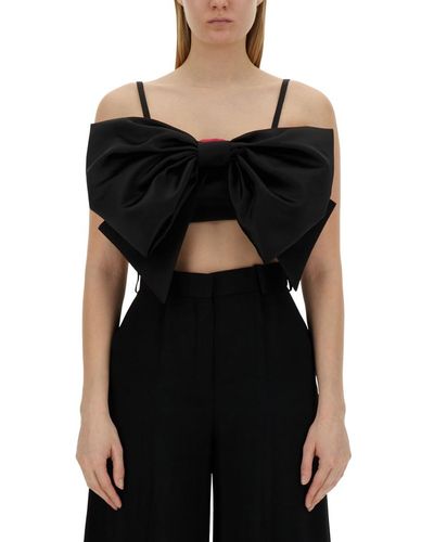 Nina Ricci Top With Bow - Black