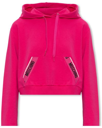 Moschino Hoodie With Logo - Pink