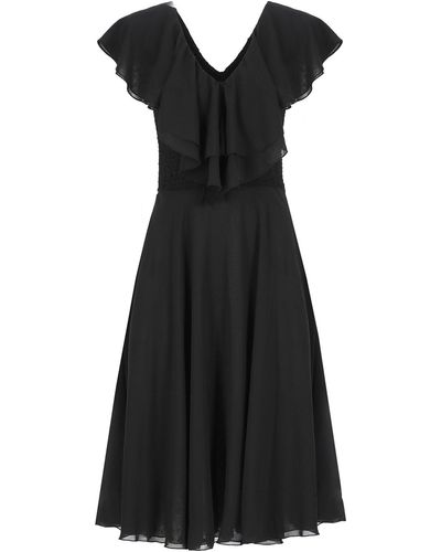 ROTATE BIRGER CHRISTENSEN Dress With Ruffles - Black