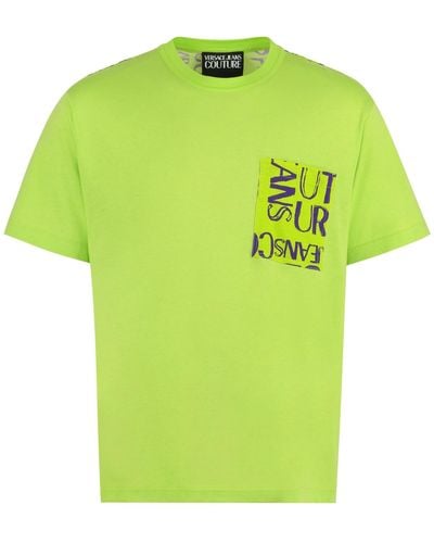 Versace Printed Cotton T-shirt - Green