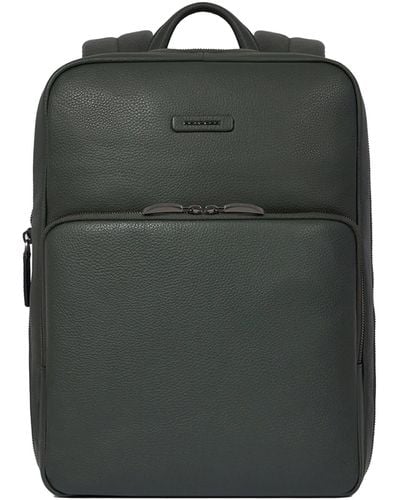 Piquadro Slim 14 Laptop Backpack - Black