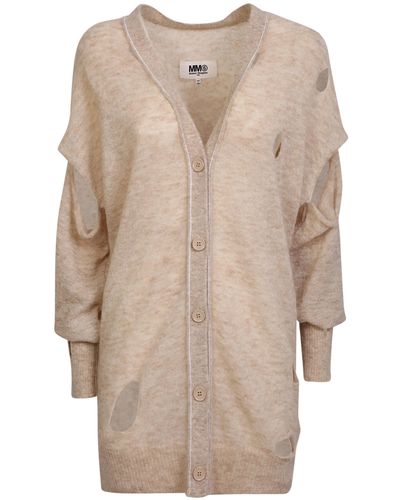 MM6 by Maison Martin Margiela Cardigans - Natural