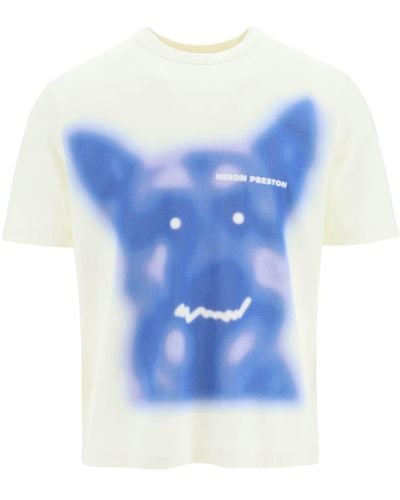 Heron Preston Beware Of Dog T-shirt - Blue