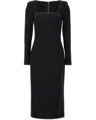 Dolce & Gabbana Milan Stitch Dress Dresses - Black