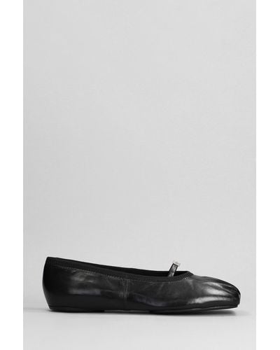 Givenchy Ballet Flats In Leather - Gray