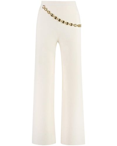 Rabanne Knitted Trousers - White