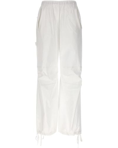 Nude Cargo Trousers - White