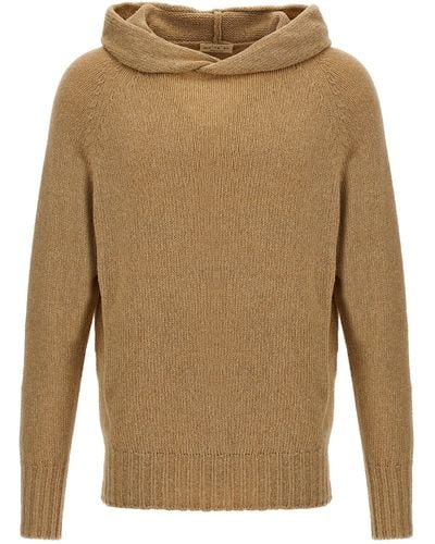 Ma'ry'ya Hooded Sweater - Natural