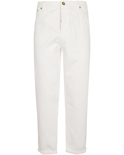 Brunello Cucinelli Dyed Denim Pants - White