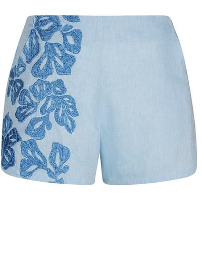 Ermanno Scervino Floral Shorts - Blue