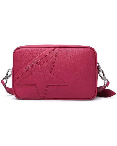 Golden Goose Star Hibiscus Leather Bag - Red