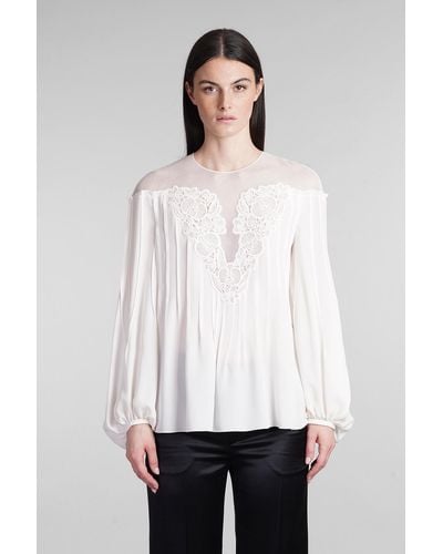 Chloé Blouse In White Silk