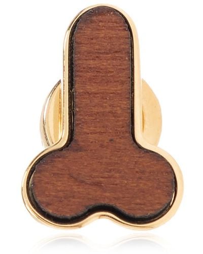 JW Anderson Brass Earring - Brown