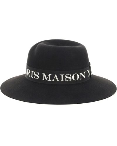 Maison Michel Virginie Fedora Felt Hat - Black