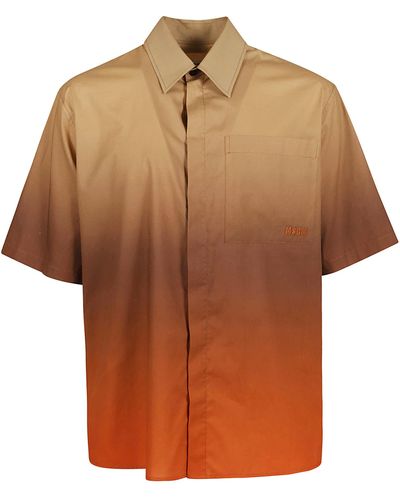 MSGM Classic Short-Sleeved Shirt - Orange