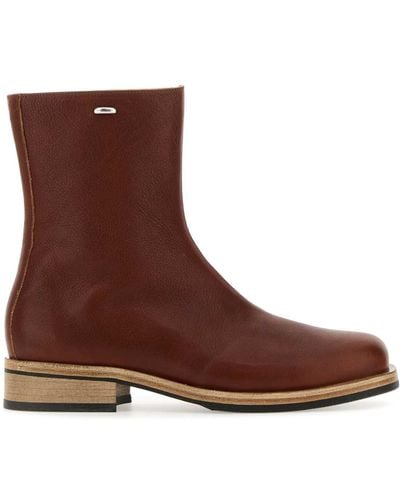 Our Legacy Brick Leather Camion Ankle Boots - Brown
