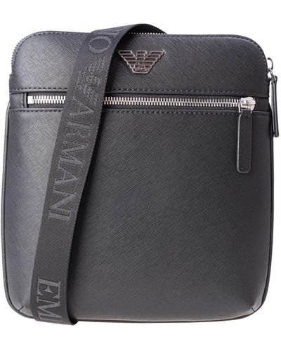 Emporio Armani Flat Shoulder Bag - Gray