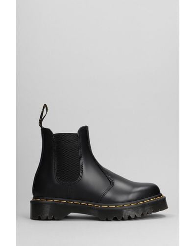 Dr. Martens 2976 Combat Boots In Black Leather