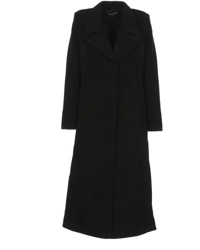 Andrea Ya'aqov Wool Blend Long Coat - Black