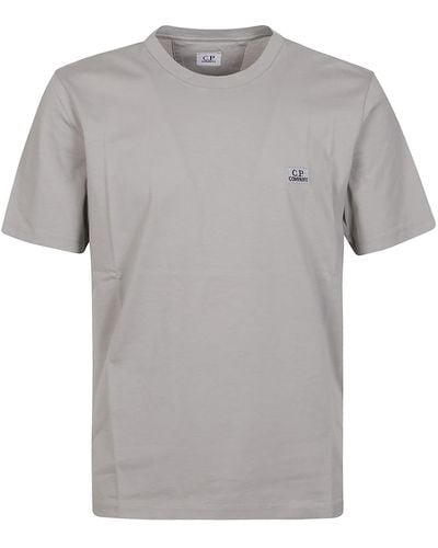 C.P. Company 30/1 Jersey Logo T-Shirt - Gray
