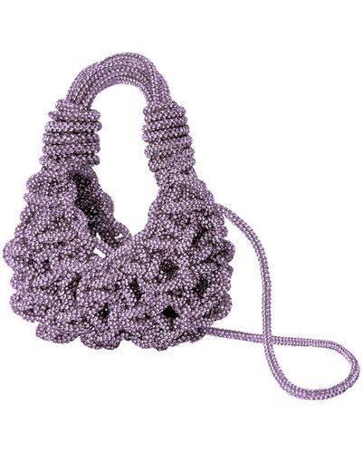 MVP WARDROBE Diamond Mini Bag Shoulder Bag - Purple