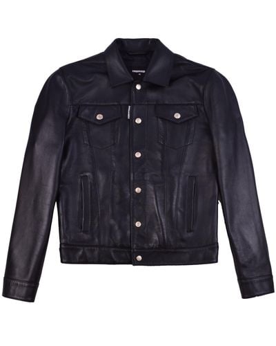 DSquared² Leather jackets for Men | Online Sale up to 78% off | Lyst