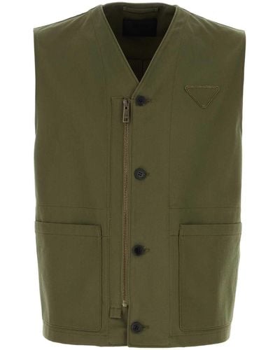 Prada Jackets And Vests - Green