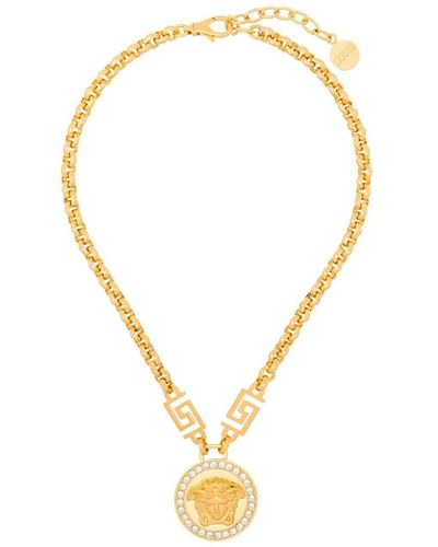 Versace Necklace With Strass - Metallic