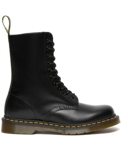 Dr. Martens 1490 Smooth Lace-up Boots - Black