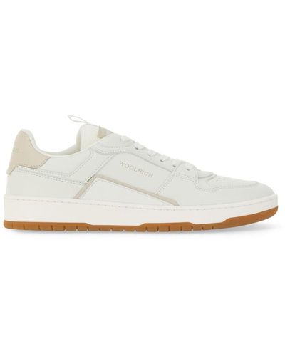 Woolrich Leather Trainer - White