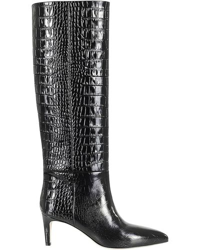 Paris Texas Stiletto Boot 60 - Black