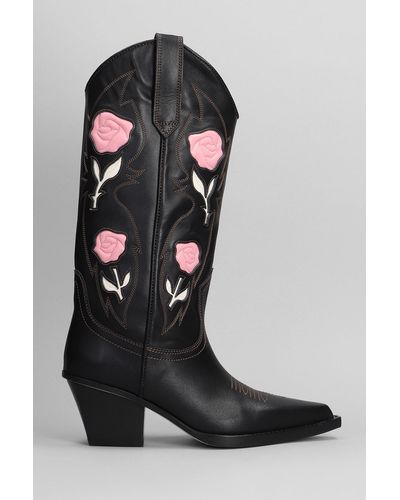 Paris Texas Rosalia Texan Boots - Black