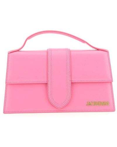 Jacquemus Le Grand Logo Lettering Tote Bag - Pink