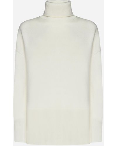P.A.R.O.S.H. Loto Wool And Cashmere Turtleneck - White