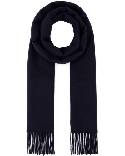 Johnstons of Elgin Midnight Blue Cashmere Scarf