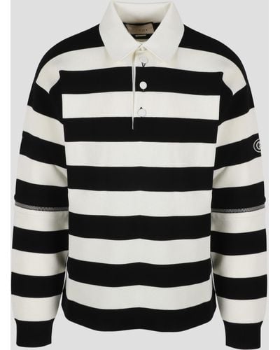 Gucci Cotton Logo Polo Shirt - Black