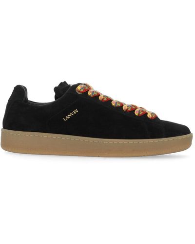 Lanvin Lite Curb Low Top Sneakers - Black