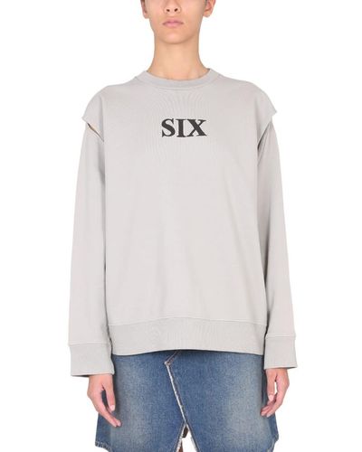 MM6 by Maison Martin Margiela Sweatshirt "Six" - Grey